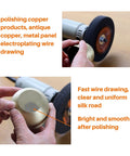 6 Inch Nylon Fiber Buffing Wheel 5P Hardness For Bench Grinder Polishing Copper Aluminum And Metal Like A Pro 180 Grit Half