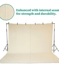 Heavy Duty Cotton Canvas Drop Cloth 5x20 Feet Pack Of 4 for painting with double stitched edges on display stand