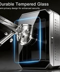 EV Charger Protector Box Pedestal Stand features durable tempered glass and security shield for enhanced protection.