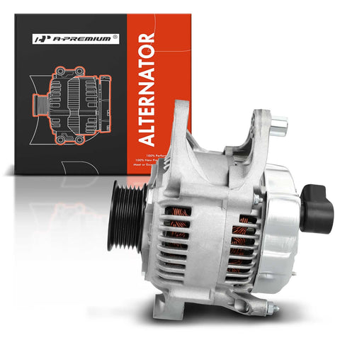 Alternator for Dodge and Jeep Fans, Fits Dakota Grand Cherokee Cherokee Wrangler TJ Comanche 1991-1998, 90 Amp 12V CW with 6 Groove Pulley