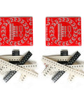 Double-sided red SMD soldering practice boards with components for DIY electronics kit CD4017 NE555, flowing water light PCB.