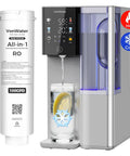 No Fuss Countertop Reverse Osmosis Water Filter Dishing Out Hot And Cold Sips Anytime You Crave with glass of water.