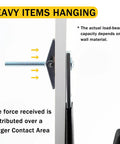 Heavy Duty Toggle Bolts For Drywall Hollow Wall Anchors Kit With Driver Bit, side view showing bolt mechanism in wall