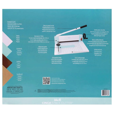 Heavy Duty Guillotine Paper Cutter For 1 Inch Thick Stacks With Easy Operation And Precision Alignment Boss Level Cuts displayed on packaging