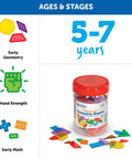 Translucent Geometric Shapes For Light Table Play Hands On Math Manipulatives For Kindergarten And Early Learners Pattern Blocks For Classroom And Homeschool Kid Friendly Fun Shapes To Build Fractions And Geometry container and shapes for 5-7 years