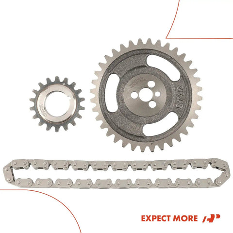 Drop In Engine Timing Chain Kit With Sprocket For V8 GM Engines 5.0L And 5.7L showing timing chain with two sprockets