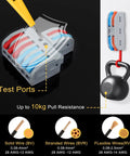 63 Piece Lever Wire Connector Kit For DIY Home Wiring And Lighting Projects, highlighting pull resistance and wire compatibility.