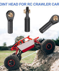 M3xL27mm 3Mm Center Hole RC Plastic Rod End Ball Joint Heads Set For Multi Axis Steering Linkage Crawler Upgrade Kit Pro Grade Caged Ball Heads Black Pack Of 10 Pcs, black RC crawler joint heads