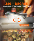 Magnetic LED Grill Light For Outdoor Grills Tool Free Mount On Blackstone And Weber Griddles Ultra Bright BBQ Light With Magnetic Base