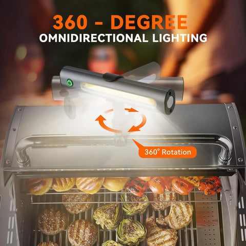 Magnetic LED Grill Light For Outdoor Grills Tool Free Mount On Blackstone And Weber Griddles Ultra Bright BBQ Light With Magnetic Base