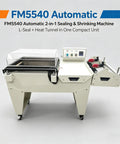 Game Changing Automatic Two In One Thermal Shrink Wrapping Machine With L Bar Sealer And Heat Tunnel For POF And PVC Film, compact unit with controls.