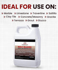 Premium Water Based Penetrating Stone Sealer For Marble Granite Travertine Limestone And Grout Joints with 1-gallon container.
