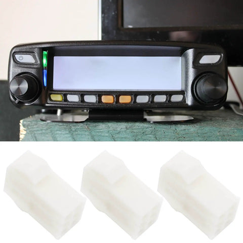 Yaesu radio and three Six Pin Rotator Control Sockets With Terminals For Yaesu Radios Plug And Play Replacement Compatible