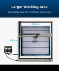 Creality Honeycomb Working Table, aluminum 500×500mm honeycomb bed for laser engraver