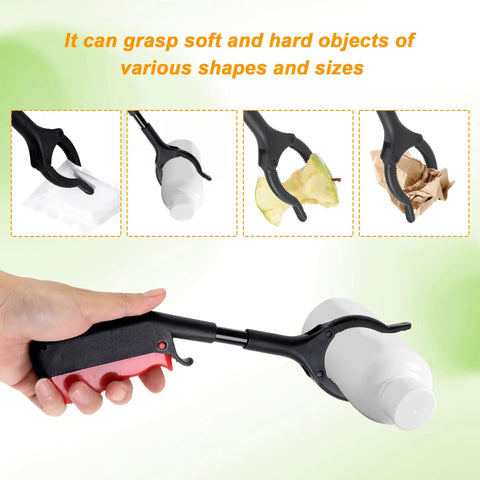 11 Inch Reacher Tool With 360 Degree Rotating Jaw And Anti Slip Grip For Trash Cleanup And Litter Picking Ergonomic Handle Reaching Objects Up To Four Inches Ideal For Sanitation Workers And Hard To Reach Spots