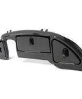 Premium Carbon Fiber Golf Cart Dash Cover For Club Car Precedent Tempo Onward 2008 5 Up Screw On Setup Replaces BAP11445, side view with cup holders.