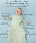 Supersoft Sleep Sack 1.0 TOG Baby Sleeping Bag With Bamboo Viscose Two Way Zipper Safe Sleep Sack For 6 To 15 Months Whale Pattern