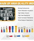 Top Notch 236 Pc Insulated Wire Electrical Connectors Assortment Kit With Butt Spade Ring Terminals And Fast Disconnect Crimp Tools For Pro DIY Wiring Jobs, insulated terminals