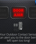 LoRa Smart Outdoor Contact Sensor And Hub Starter Kit alerting door ajar with push notification feature.