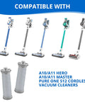 Pre Filter Set For A10 A11 Hero Master And Pure One S11 Cordless Vacuum, compatible models shown with two filters
