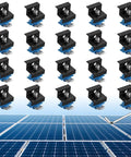20 Pcs Solar Panel End Clamps For Standard Unistrut Heavy Duty Aluminum Mounting Brackets 30mm 35mm With Nuts Bolts Kit