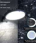 Hella Bright LED Barn Light 80W 120V Dusk To Dawn Outdoor Flood Lighting 10000LM 5000K Daylight shows waterproof design and beam angle