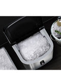 Top Shelf Countertop Nugget Ice Maker With Hassle Free Self Cleaning And Travel Ready Design For Chilling Sodas Smoothies And Cocktails fast ice production.