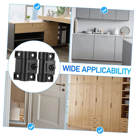 Adjustable Damping Hinge Set For Kitchen Cabinets And Wooden Doors With Quiet Soft Close 10 Pack Mini Hinge Locks shown installed
