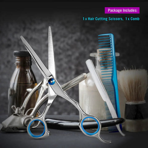 6.5 Inch Hair Cutting Scissors Set For Home And Salon Salon Ready Pro Grade Japanese Stainless Steel Razor Shears with Comb