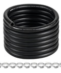 Half Inch Transmission Cooler Hose, 20 Feet Long, SAE J1532 Rated, 250 PSI, coiled with clamps for automotive systems