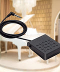 Sturdy Sustain Pedal For Digital Pianos With 1.5M Cable And 6.35mm Plug, Feels Like A Real Acoustic Pedal, Enriches Tone