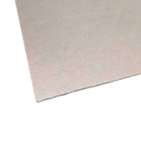 Close-up of 5 Piece Mica Heat Resistant Insulation Flexible Sheets, 0.7mm thick, 200mm wide, 300mm long, brown, corner detail