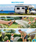 Top Notch Adjustable Swivel Hose Fittings With 180 Degree And 360 Degree Metal Connectors Fits Three Quarter Inch Hoses Easy Grip Anti Kink Water Hose Connector With One Half Inch Inlet For Quick Setup, brass hose fitting for RV travel, garden and play