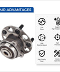 Rear Wheel Hub Bearing Assembly For Acura TSX 2004 2005 2006 2007 2008 And Honda Accord Hybrid 2005 2006 2007 replacement part.