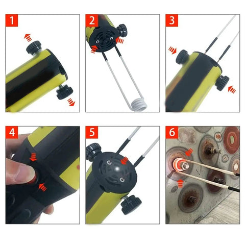 Brass Induction Heater Coil Kit Straight Up Tough Heating Coils For Knocking Loose Stubborn Bolts, step-by-step usage guide.