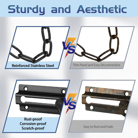 Comparison of heavy duty stainless steel door lock set durability and aesthetics against rust and corrosion.