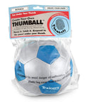 Create Your Own Thumball 6 Inch Blue With Marker Includes 30 Blank Panels For Custom Ice Breakers And Learning Reinforcement Tools Perfect For Class Team Building And Quick Conversational Prompts. Blue 6-inch Thumball in plastic bag