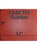 Red Silicone Rubber Sheet 60A Durometer One Thirty Second Inch Thick Nine By Twelve Inch No Adhesive Backing