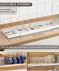 2 Pack Expandable Pots And Pans Lid Organizer Rack For Under Cabinet Storage With 9 Adjustable Dividers, White, Extends From 12.6 To 22.4 Inches