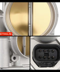 Electronic Throttle Body With 6 Pin Plug No Fuss Plug And Play Direct Fit Replacement For Chevy Colorado Impala Monte Carlo Trailblazer Canyon Envoy And More 3.5L 3.7L 4.2L 5.3L V6 Engines Replaces Worn Out Or Faulty Throttle Bodies. Close-up of throttle plate and 6-pin connector