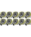 24 Inch Direct Drive Tilting Industrial Drum Fan In Safety Yellow With Heavy Duty 3 Blade Design And Raw Power Motor Pallet Of 10 Units