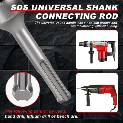 2-inch concrete hole saw with SDS universal shank and dust bag for masonry drilling