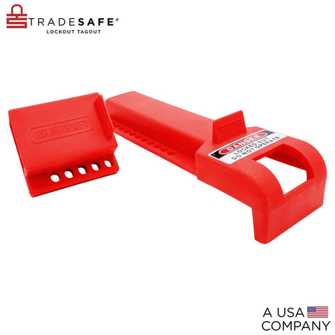 Red Butterfly Valve Lockout Device For 3 And 11 Thirty Second Inch Valve Head Diameter Water And Propane Shut Off