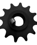 Beefed-Up 12 Tooth 420 Chain Sprocket Kit with 5/8 inch bore for mini bike and go kart CVT chains, top view