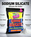 Straight Up High Purity Sodium Silicate Powder For Cold Water Mixing with fast-dissolving white powder in pouch.