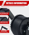 Heavy Duty 600 Lb Boat Trailer Winch With Black Polyester Strap Anti Slip Handle Hand Crank Two Way Ratchet Details