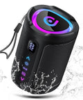 Portable Bluetooth Speaker With LED Light, Outdoor Waterproof Speaker For Travel, Sports And Parties, Bluetooth 5.4