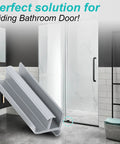 Gray Sliding Shower Door Bottom Track For One Half Inch And Three Eighth Inch Track Grooves, Compatible With Glass Doors Seven