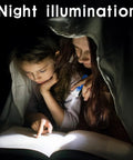 Mother and daughter reading under blanket with Pocket Sized LED Flashlights Pack Of 50 Ultra Compact 2.55 Inch Plastic Lights For Emergencies