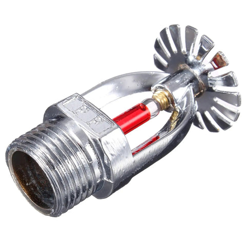 Two Rock Solid Pendent Fire Sprinkler Heads With Chrome Plated Copper Body 1/2 Inch Npt Thread, showcasing one sprinkler head.